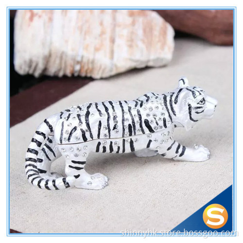 Tiger metal jewelry box wholesale Trinket Boxes